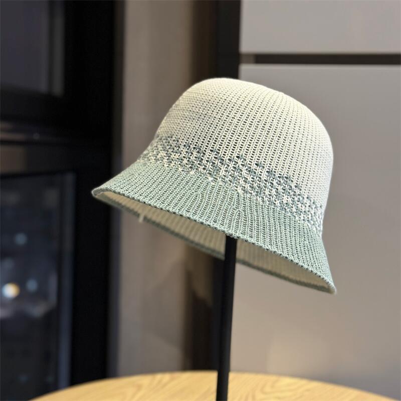 

High-quality Korean-style plain large-head circumference fisherman hat for women, trendy and versatile, sun protection hat, beach hat Adult54-60Adjustable світло-синій колір