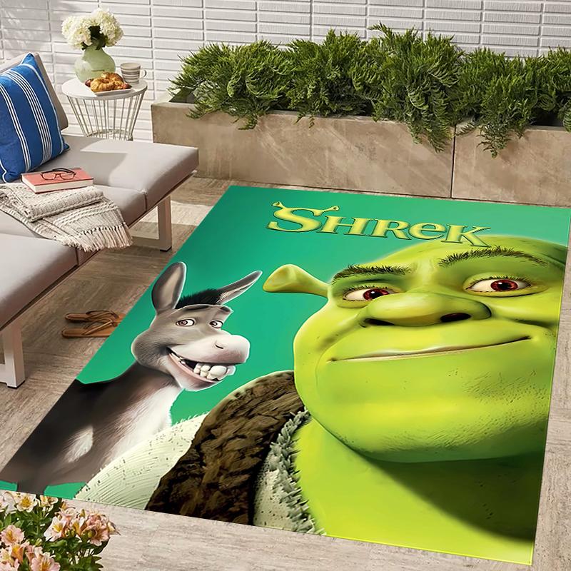 1pc Shrek1 Design Area Rug - Non-Slip, Soft & Cozy Floor Mat for Living Room, Bedroom, Office - Indoor/Outdoor Decorative Carpet
