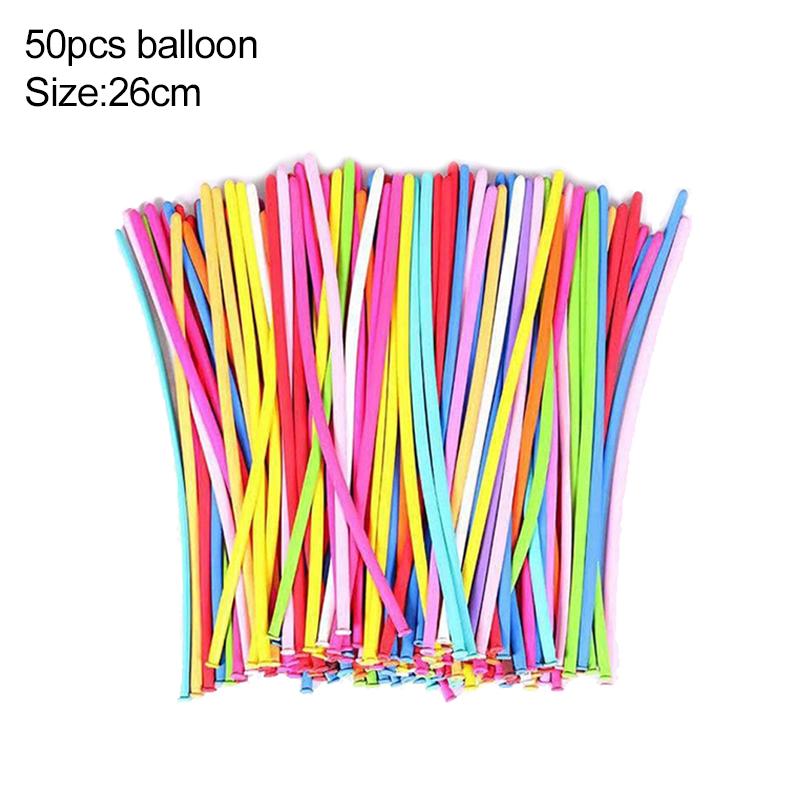 50/100/200pcs Magic Long Strip Balloon Thickened Inflatable Toy Twist Latex Balloons Children Day Birthday Party Decorations TMZ