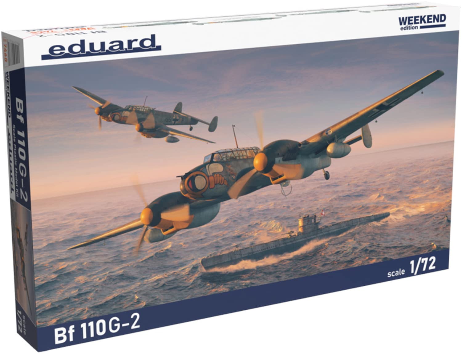 

Eduard Weekend Edition Luftwaffe Plastic Model EDU7468 1/72 Bf110G-2