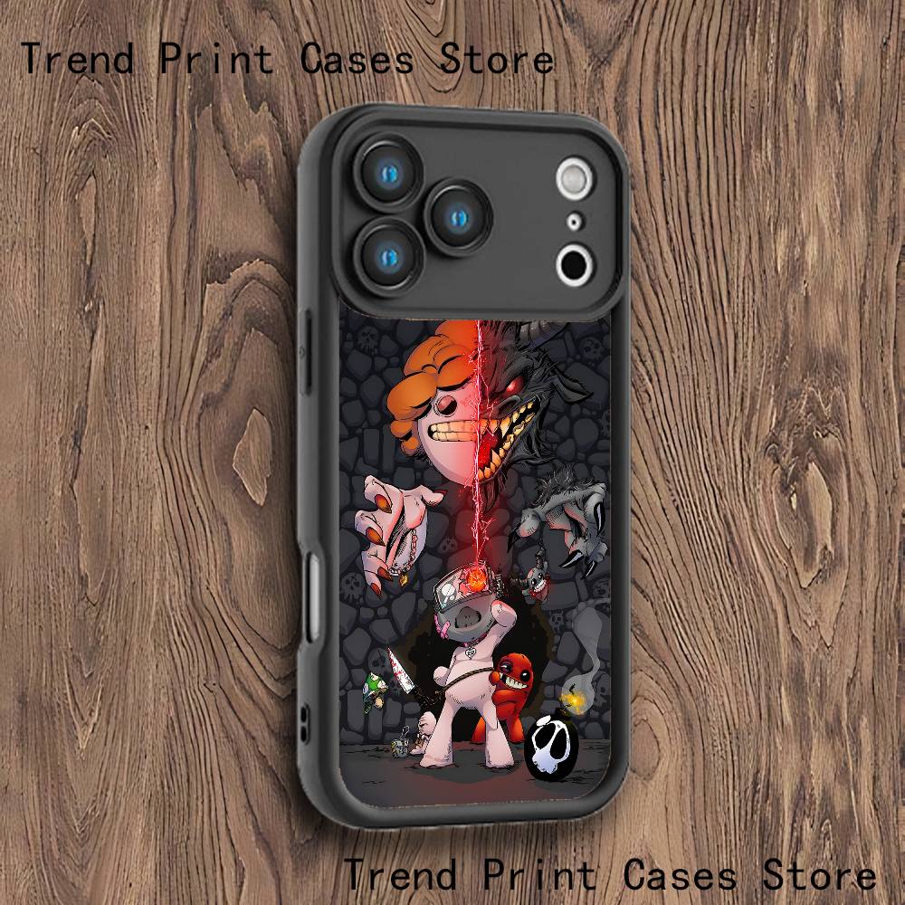 The B-Binding of I-Isaac Phone Case For iPhone 17,16,15,14,13,12,11,Pro,Max,Plus,X,XS,SE4,E,Mini Black Thickened border Case