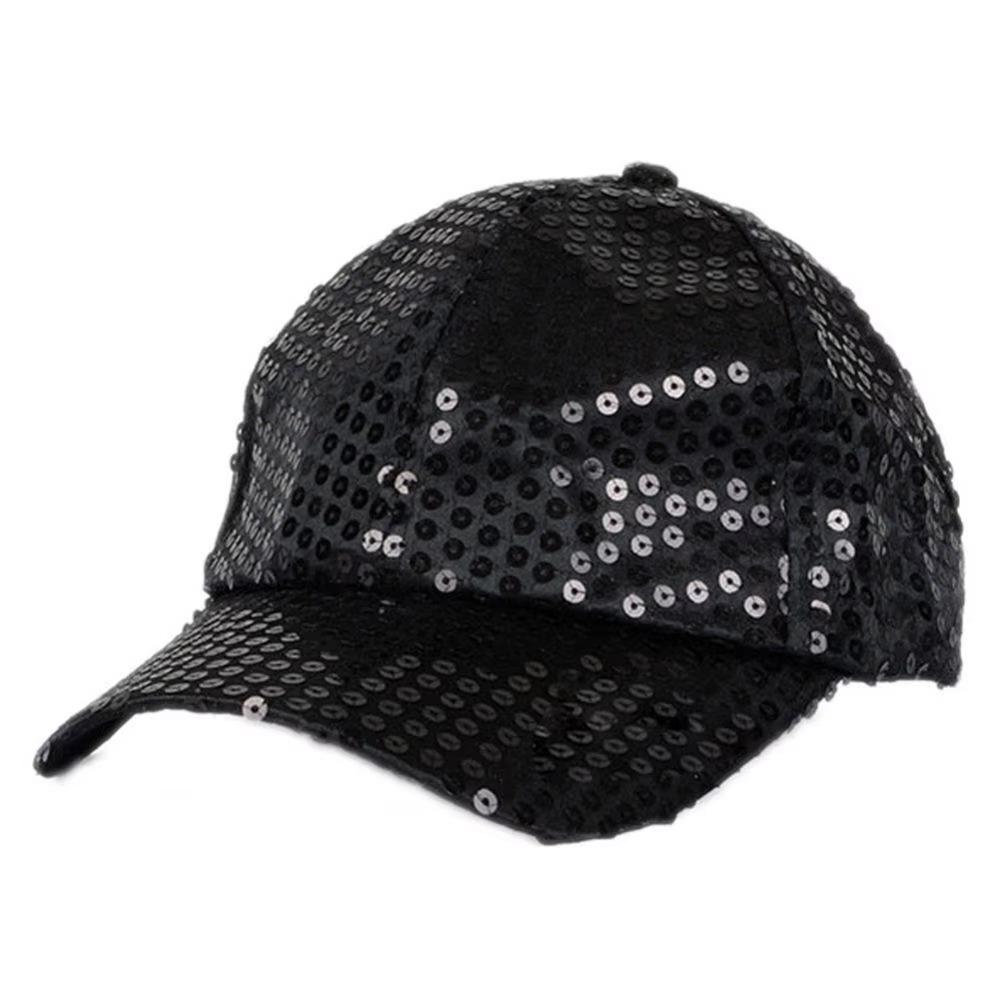 Sequined Peaked Cap Glittering Party Deco New Performance Prop  Party