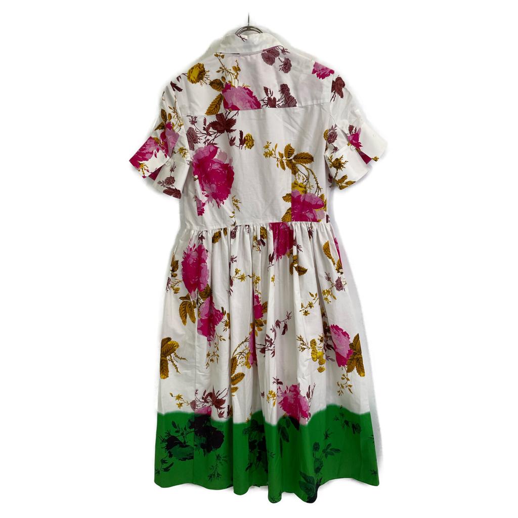 ERDEM S1D921 White Floral Cotton One Piece 24Stainless Steel dress UK6 whiteUsed