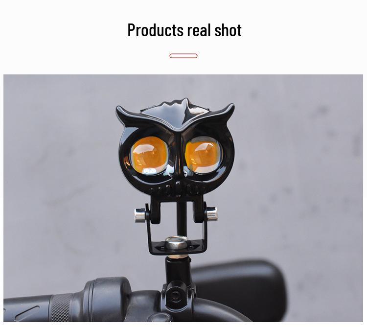 Owl Dual-Color LED Motorcycle Laser Spotlight Bulb