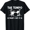 Funny Drumming Art For Men Women Drumline Drum Set Drummer T-Shirt