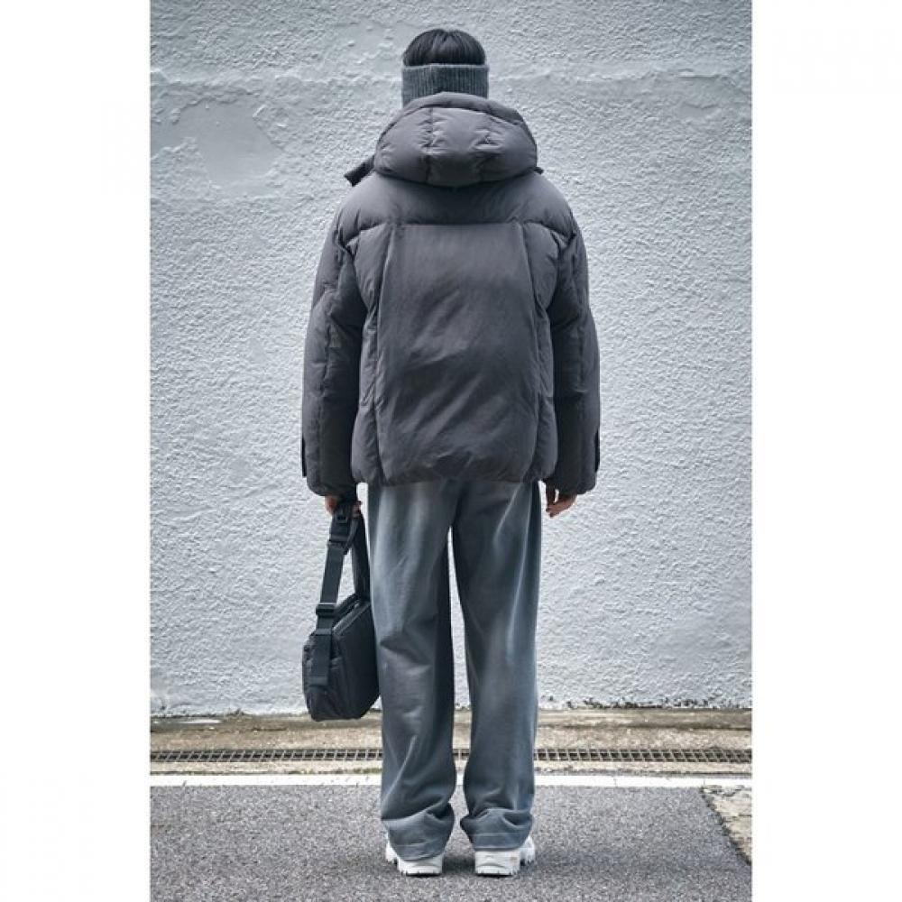 Customellow Brown Hoodie Down Puffer Jacket Cquaw25711brd
