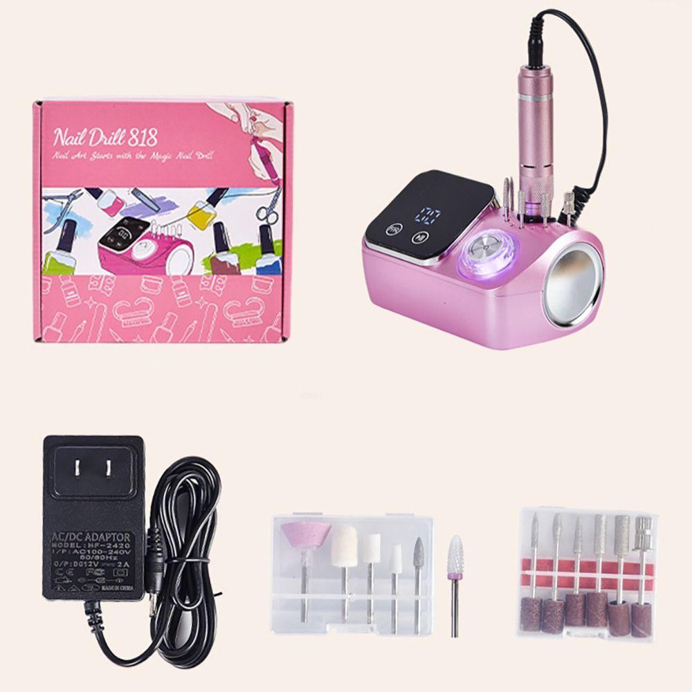 Rosa Nagelbohrer Maschinen Wiederaufladbar Efile Nagelbohrer Tragbar Hochgeschwindigkeits Nagelbohrer Für Zuhause