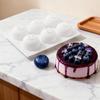 Blueberry Mousse Silicone Mold 6-Cavity 3D Fruit Shape Baking Pan For Chocolate Brownie Dessert Cake Decorating Tool