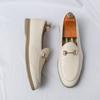 Fashion Summer New Men Loafers Flat Slip-on Light Comfortable Fashion Small Leather Shoes Business Office Travel Shoes Men Size 38-46
