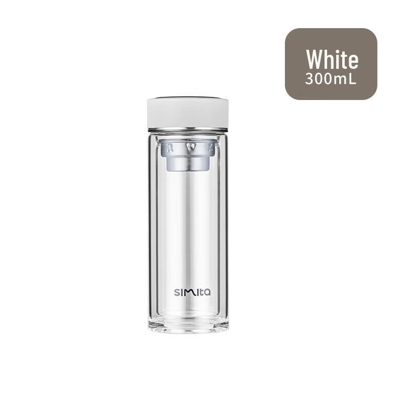 Simita Double-Layer Borosilicate Glass Tea Infuser Mug