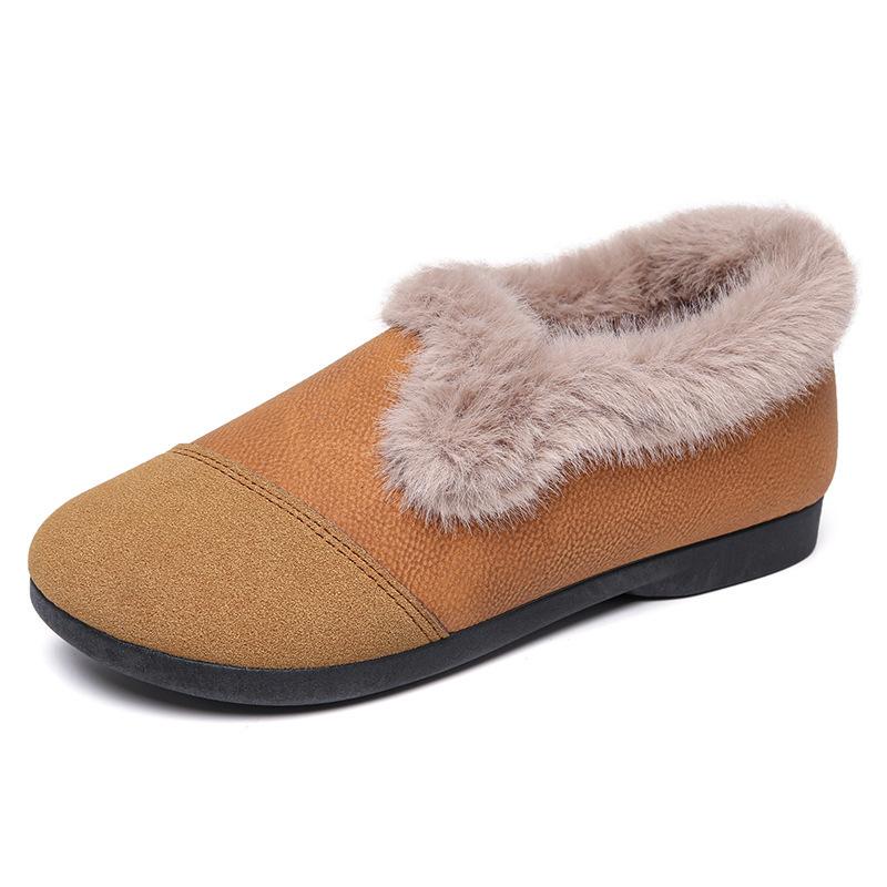 () Mao Mao shoes women's retro fleece Doudou shoes fleece thickened thermal cotton shoes casual