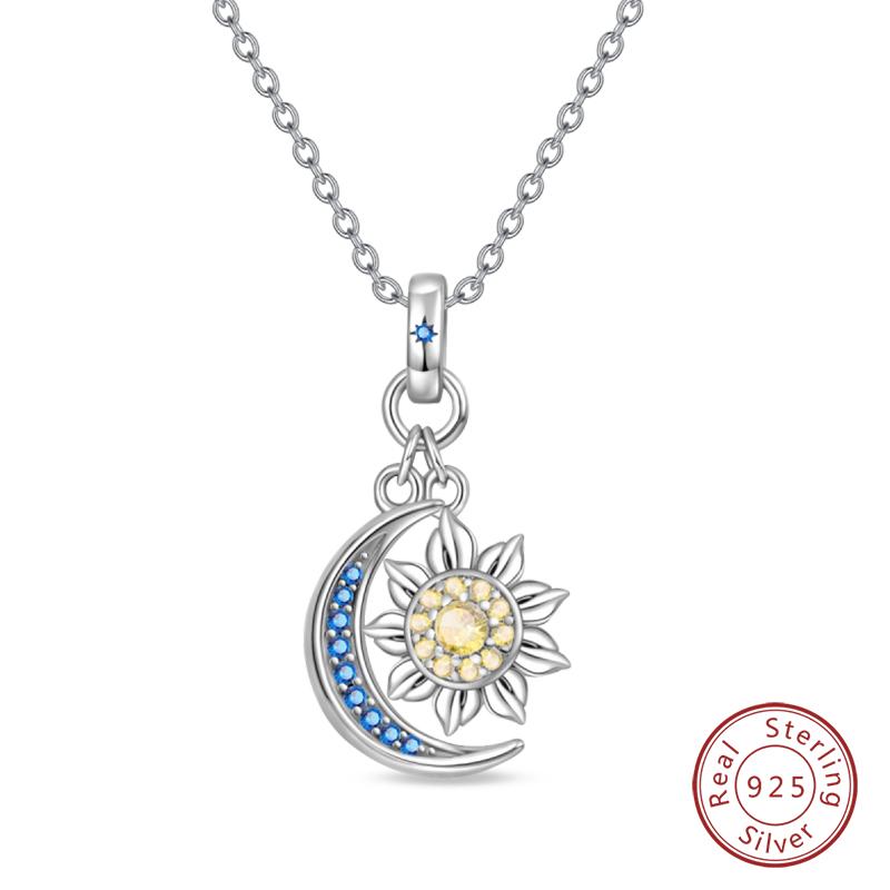 925 Silver Luminous Firefly Heart Shaped Zircon Pendant Necklace For Women Fashion Anniversary Birthday Jewelry Gifts