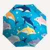 1pc Dolphins Ocean Automatic Opening/Closing Folding Umbrella with 8 Ribs,Windproof Portable Sunshade Umbrella Holiday gift yy260401081