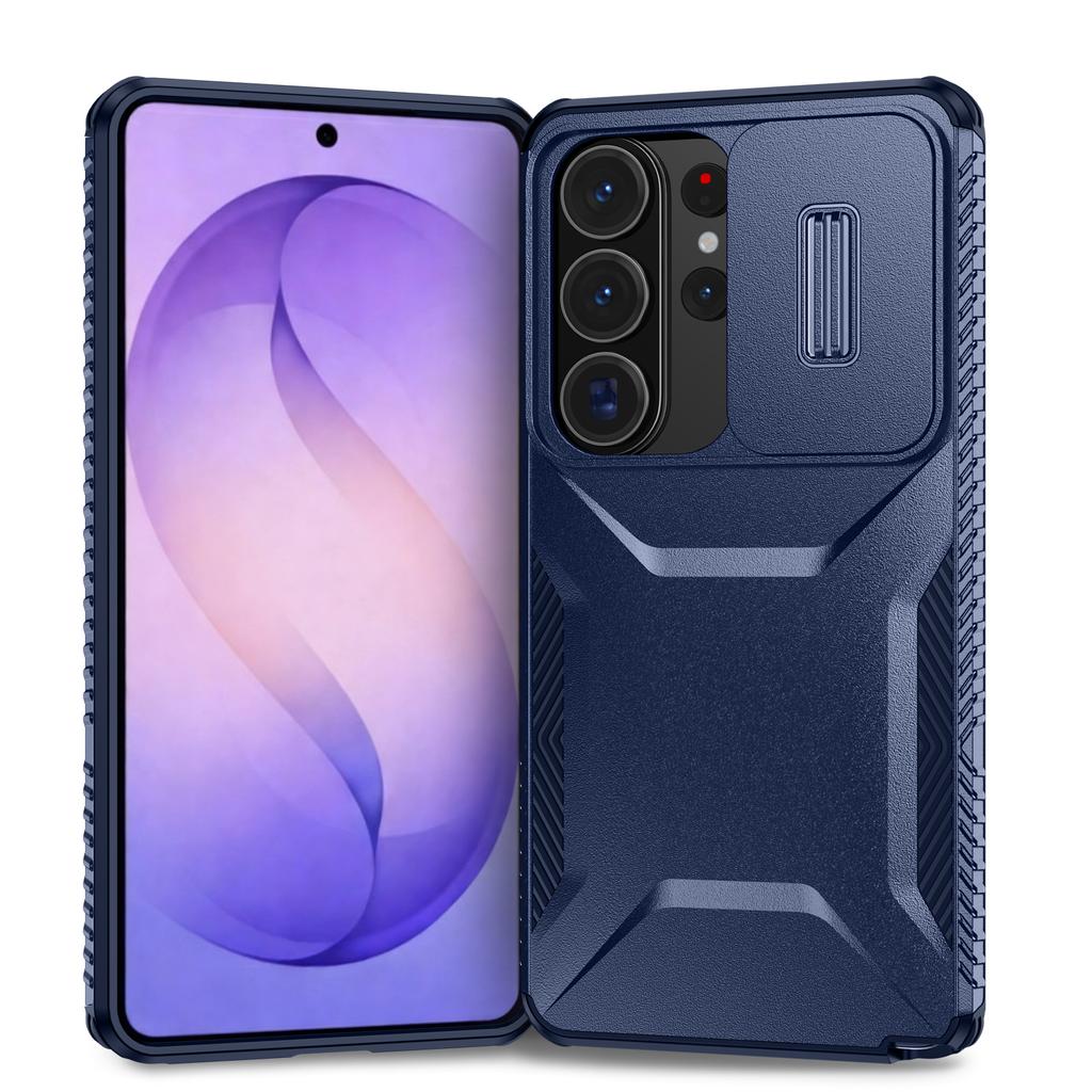 Hybrid Armor Shockproof Case For Samsung Galaxy S26 Ultra S25 FE Edge S24 Plus S23 Sliding Push Window TPU Frame Plastic Cover