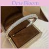 Geometric Zirconia Silver Bracelet For Women With Elegant Design For Office Wear