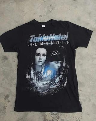 Tokio Hotel Humanoid 90s Concert Albums Basic Black Rare T Shirt Reprint Unisex T-Shirt