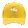 Artist At Work Brush Print Sandwich Baseball Cap