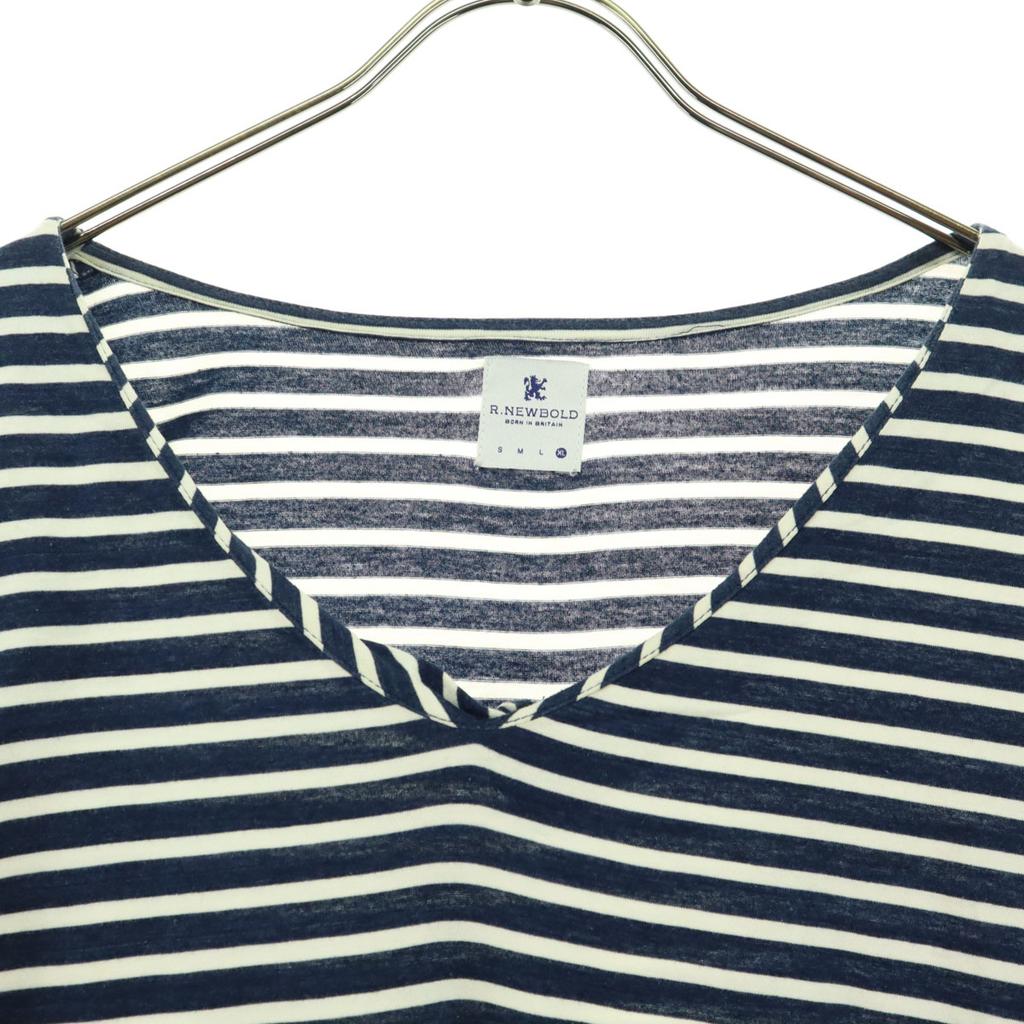 Beauty Products R.NEWBOLD Border Pattern Short Sleeve V Neck T-shirt XL Men's Used