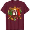 Cinco De Mayo Sombrero Cactus Graphic Tee Breathable Casual Cotton TShirt for Men and Women