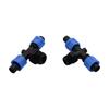 5 Pcs 16mm Drip Tape Straight Tee Type Connectors With Locked 1/2" 3/4" Thread Tee Type Connectors Repair Water Pipe Adapter