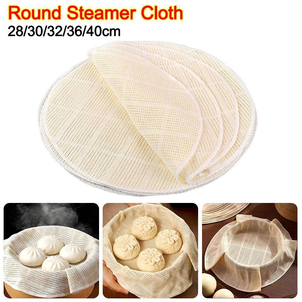 Non-stick Steaming Liner Cotton Steamer Mat New Round Steamer Cloth Rice Steaming