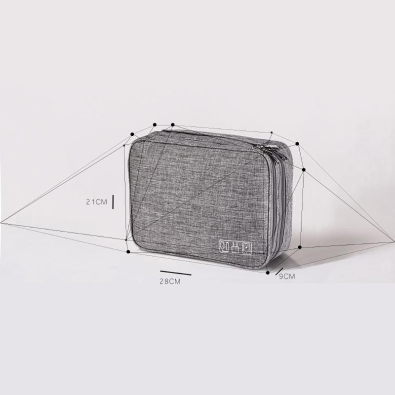 Portable Multifunction Travel Pouch Storage Organizers Case for Earphones USB Drive Mobile Phone Charger Data Cable