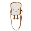 Creative female shoulder bag cute poached egg bag toast bread chain mobile phone bag Japanese and Korean fabric mini bag