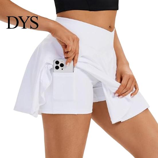 Gonna Versatile Donna Skort Yoga Stile A-line Sportivo con Fodera Colore Unico Tessuto Confortevole Sexy