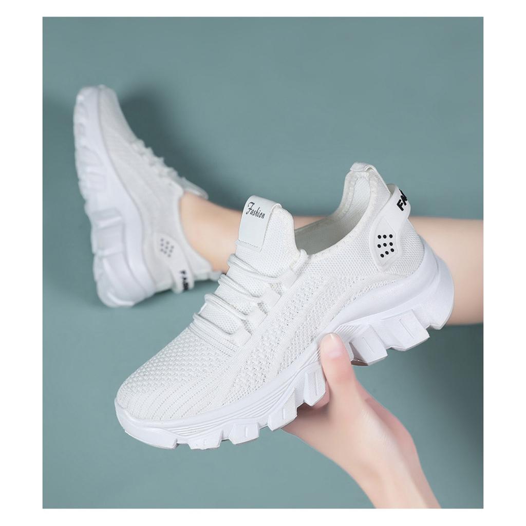 Women's Shoes Summer New Sports Shoes Breathable Running Shoes Thick Sole Wear-resistant Single Shoe Comfortable Versatile Casual Shoes