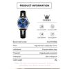 OLEVS Women's Watch, Analog Quartz, Popular Fashion Women's Arm Watch, Waterproof, Stylish, Business Arm Watch, Women's, Leather Strap, Watch for Wome