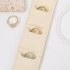 Mini Travel Jewelry Bag, Compact Portable Organizer Case With Buttons, Separate Compartments For Earrings, Rings, Necklaces