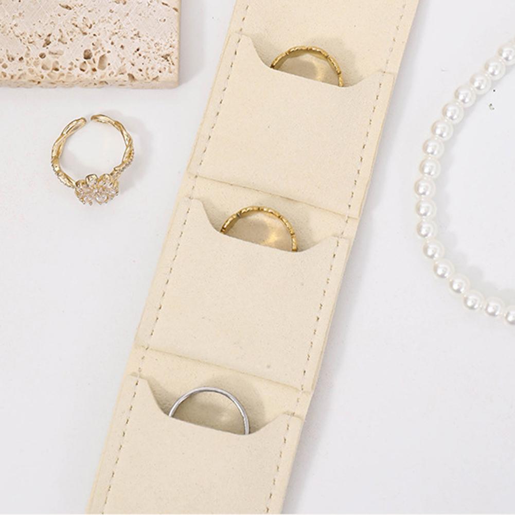 Mini Travel Jewelry Bag, Compact Portable Organizer Case With Buttons, Separate Compartments For Earrings, Rings, Necklaces