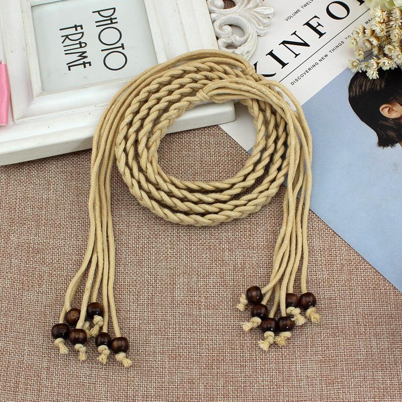 Women's Waist Rope Fashion Strap Slim Belt Tassel Knotted Waist Chain Dress Accessories.