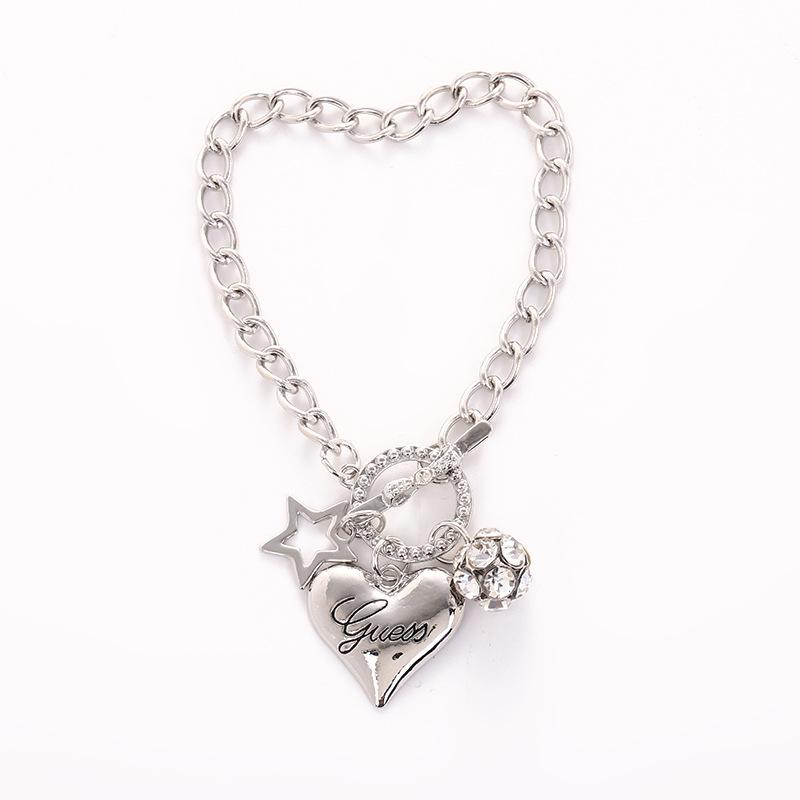 

Новинка Браслеты с шармами в виде сердечек для женщин, браслет-манжета золотистого цвета меди с цирконом, европейский американский стиль, подарок