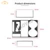 EHV5  Carbon Fiber for Dodge RAM 1500 2009 2010 2011 2012 Central Console Gear Shift Panel Decorative Sticker Decal Cover Trim