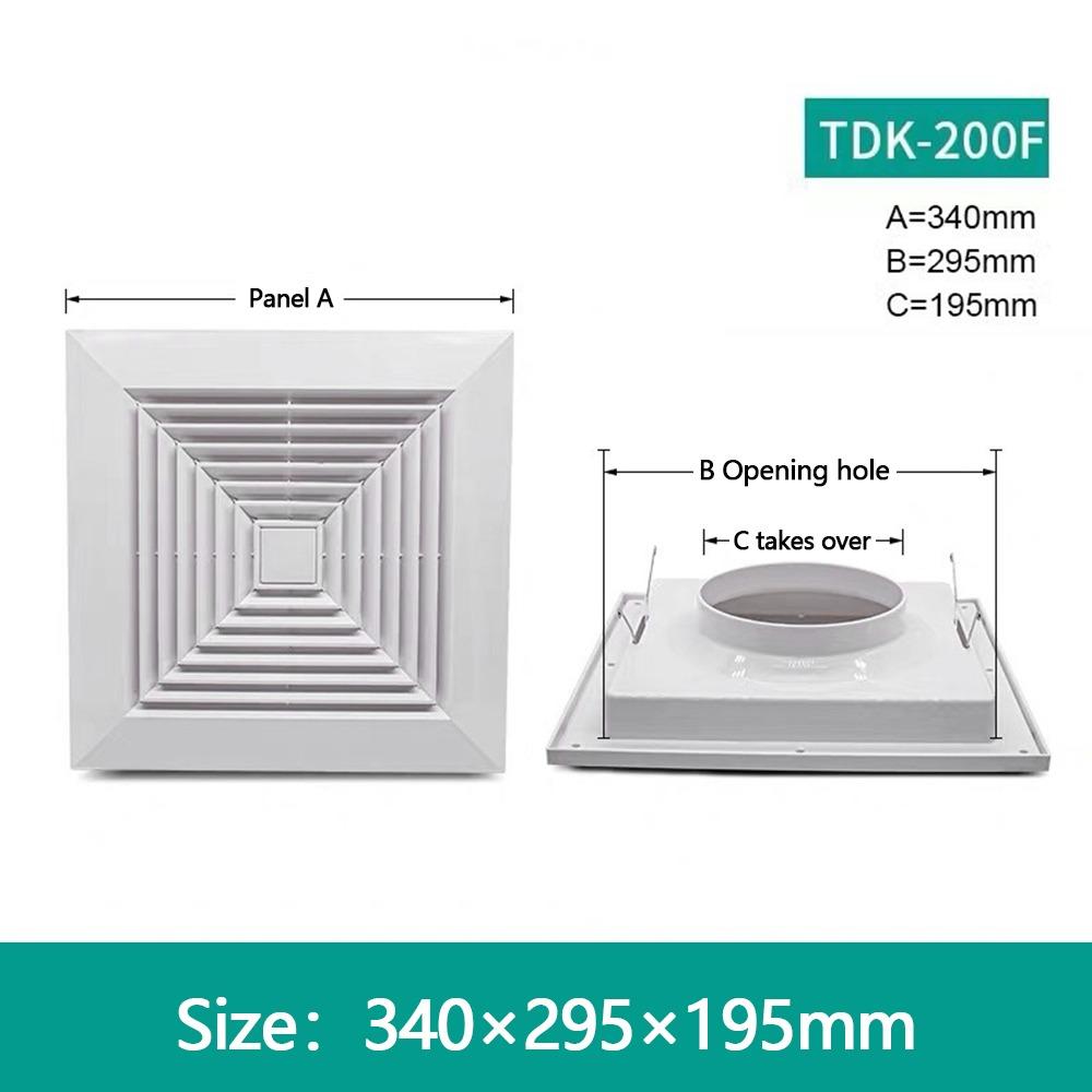 Useful Plastic Grille Air Outlet White Ventilator Cover Ceiling Vent Square Exhaust Vent Ventilation Systems