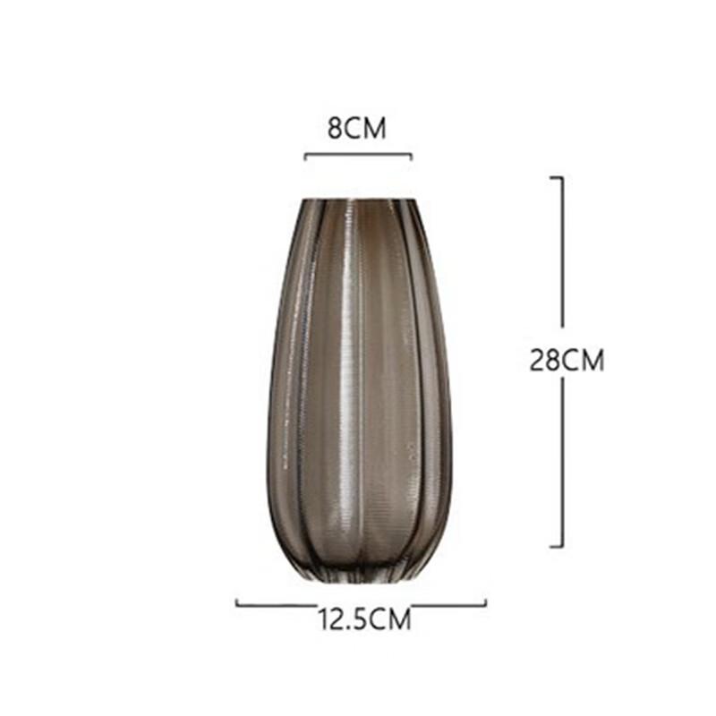 Elegant Light Luxury Glass Flower Vase