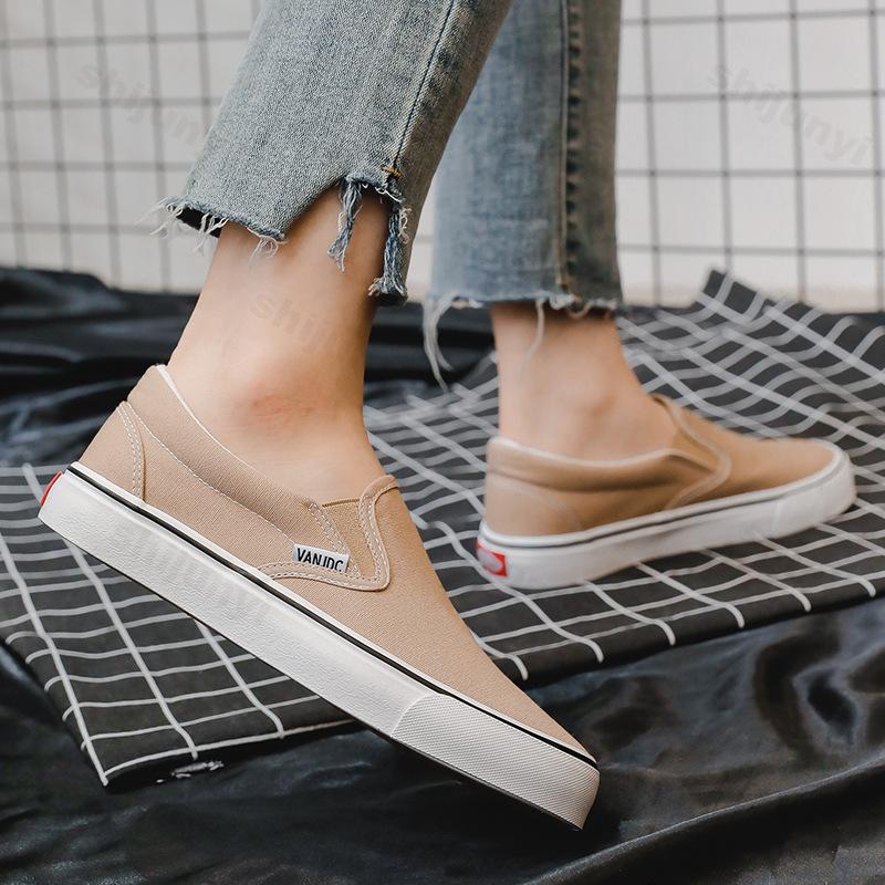 Canvas Shoes Women Couple Comfortable Breathable Flats Unisex Fashion Casual Slip on Vulcanized Shoes Platform Zapatillas Mujer