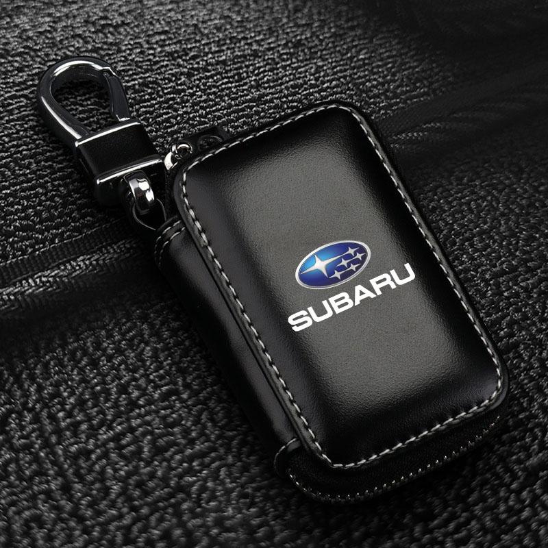1 buc. Emblema din piele Etui cheie auto Breloc Fermoar Geantă etui chei Pentru Subaru STI BRZ Impreza Forester Legacy Outback Levorg Tribe