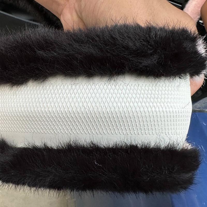 Winter Plush Thickened Cat's Ears Steering Wheel Cover Cute Cat-Ear Shaped Protective Car Steering Wheels & Accessories
