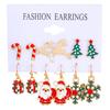 Eur-Am Christmas Earring Set: Creative Snowman, Snowflake, Reindeer & Tree Studs & Dangles