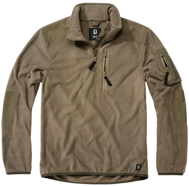 Brandit Флисовая кофта с полумолнией Troyer Ripstop