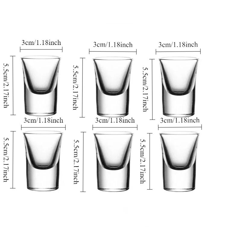 

6pcs Household Golden Rimmed Shot Glass Luxury Shot Glass Golden Edged Small Wine Glass Spirits Cups Vodka Foreign Wine Glasses 6pcs