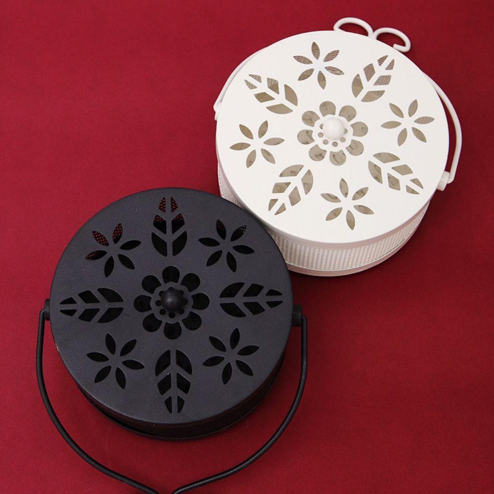 Anti-scalding Hollow Incense Stand With Lid Mosquito Coil Box Hanging Mosquito Coil Holder  Garden