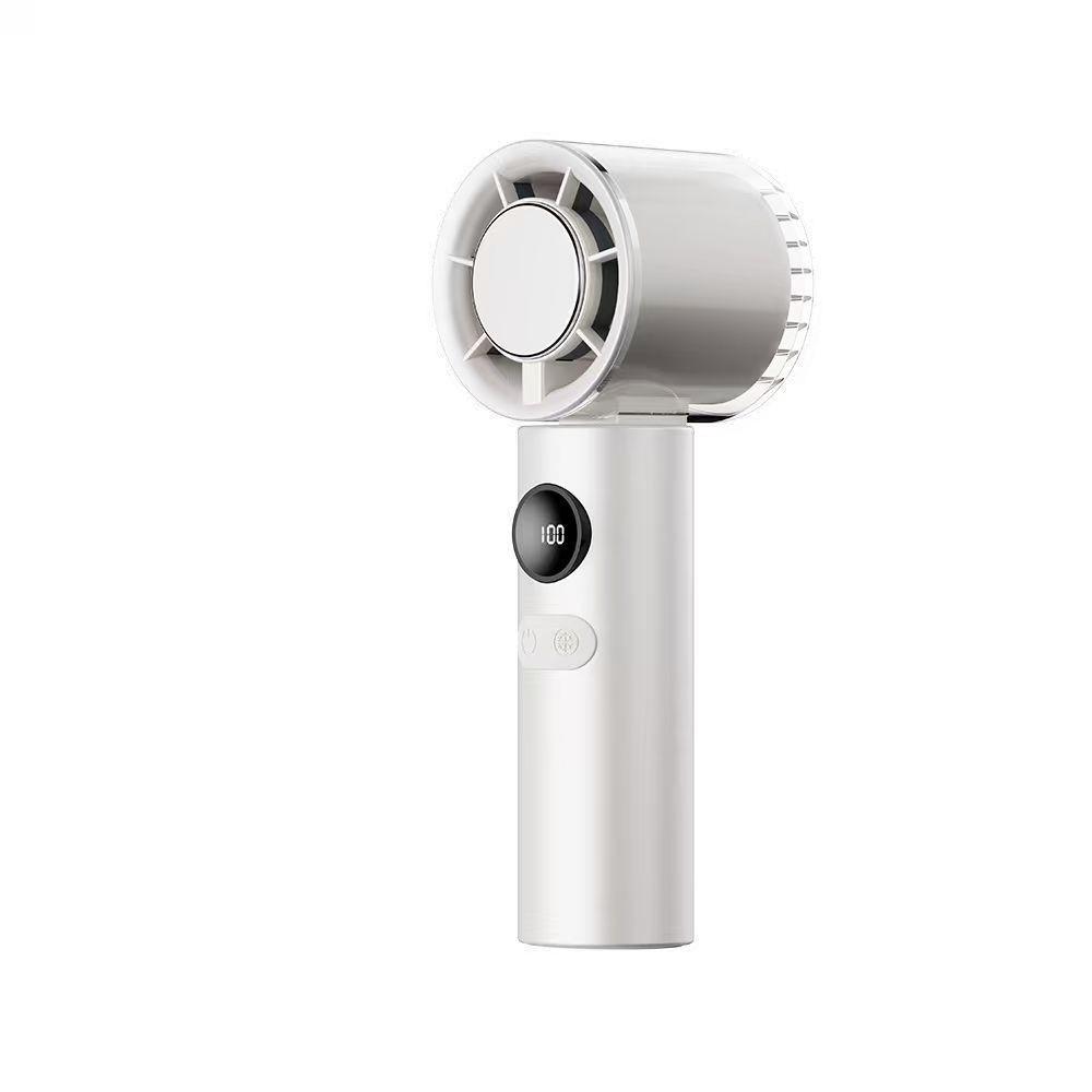 100-Speed Portable Turbo Folding Cold Compress Fan with Semiconductor Cooling 3000mAh