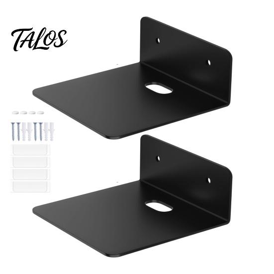 Modern Home Decor Wall Accessories Mounted Floating Shelves Set, Durable Acrylic Ledge Shelves, Space Adhesive for Figures Saving Storage Security