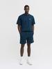 SERGIO TACCHINI M Monogram Jacquard Two-Tone Round Neck Short Sleeve T-Shirt