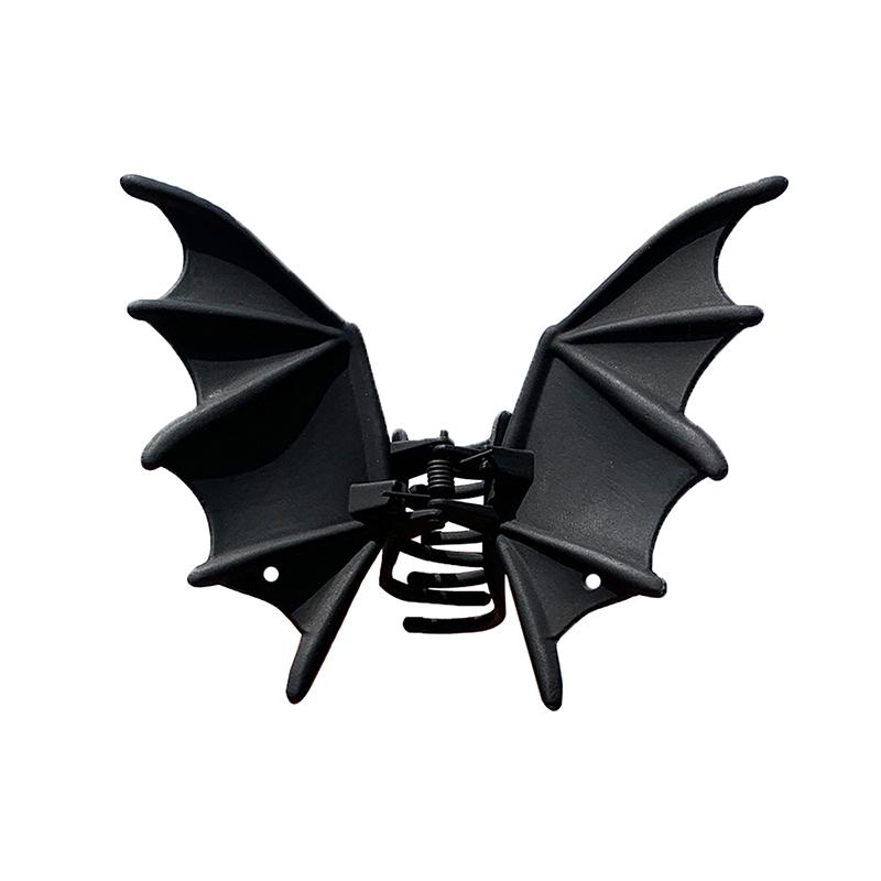 1 Piece Halloween Hair Accessories Metal Bat Hair Clips Black Color Cute Fashion Shark Clip For Women Girl Headwear Gifts
