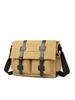 Korean Canvas Messenger Bag: Trendy Large Capacity Shoulder Bag for Men, Students, and Camera Gear