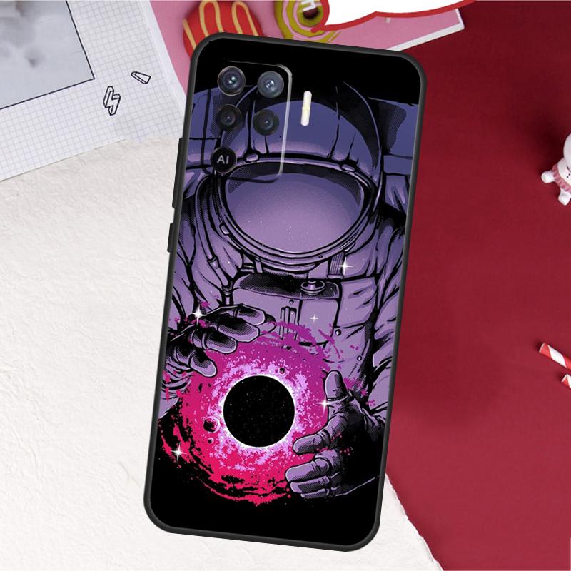 Planet Astronaut Case For Oppo A17 A57 A77 A74 A54 A94 A78 A98 A18 A60 A80 A40 A38 A58 A96 A76 A16 A15 A5 Pro